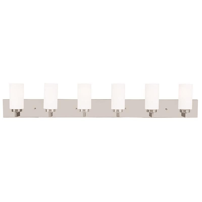 West Lake 47 Inch 6 Light Bath Vanity Light by Livex Lighting